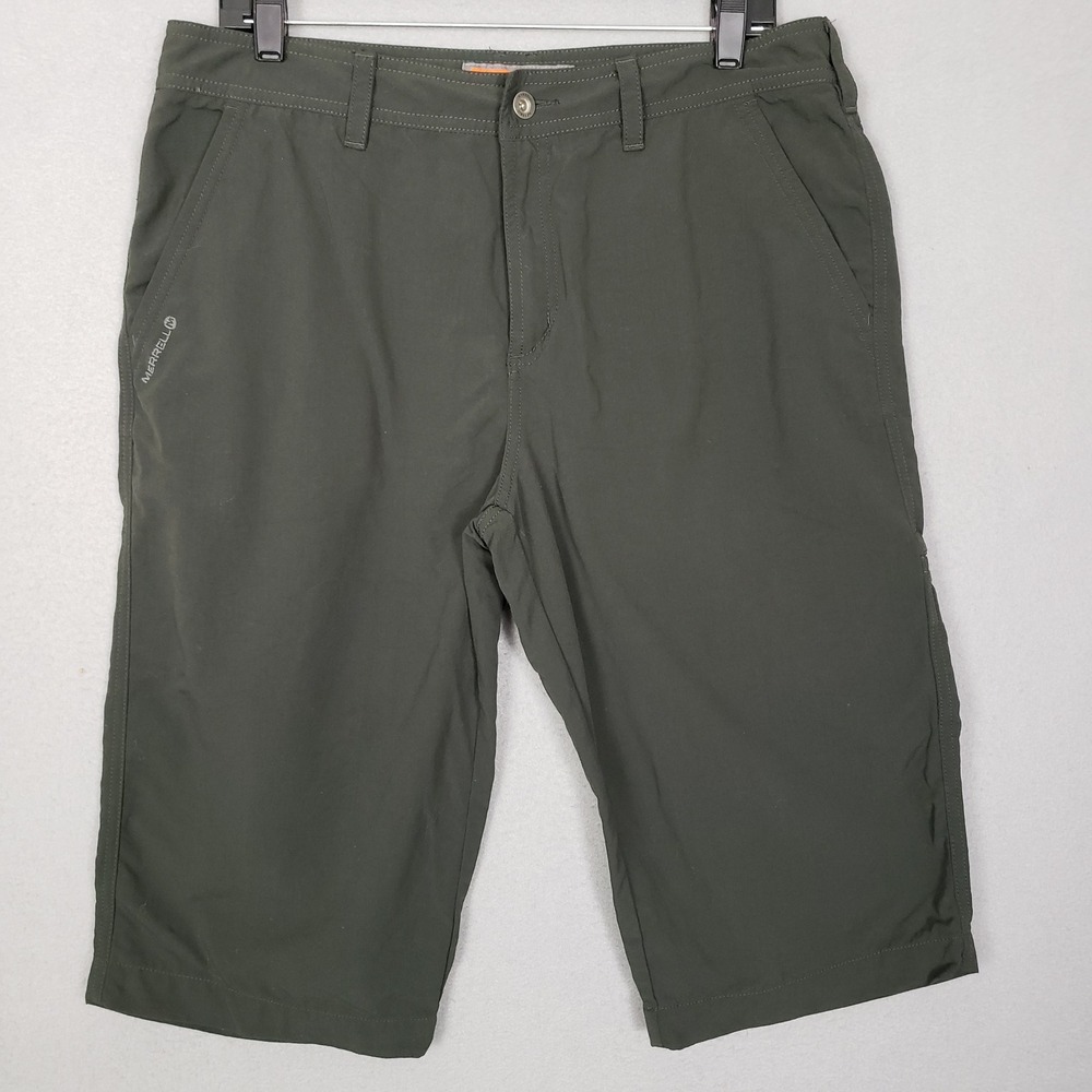 Merell Men's Opti-wick Shorts Gray Activewear Outdoor Hiking Gorpcore Size 36